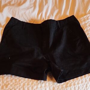 Banana Republic Black Flat Front Shorts Size 14